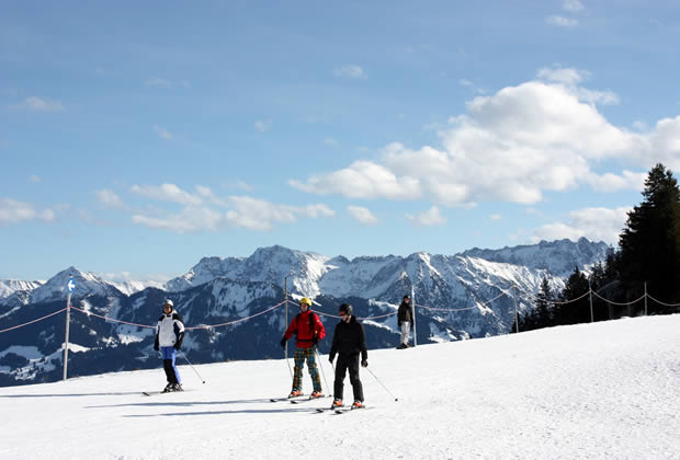 Abfahrt-Ski, Pisten, Allgäuer Skigebiete